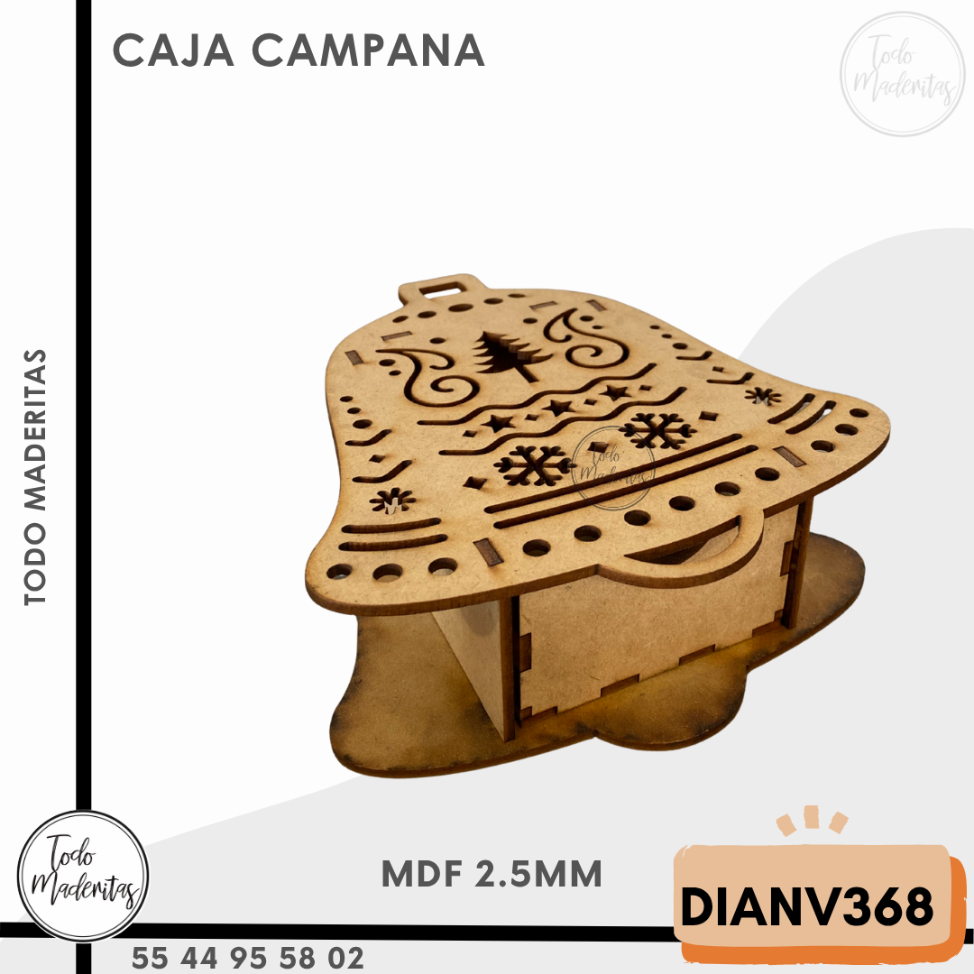 CAJA NAVIDEÑA CAMPANA