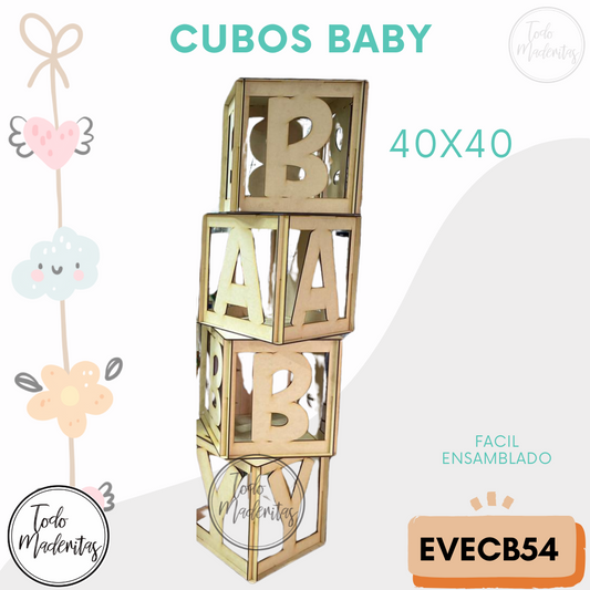 CUBOS BABY- EVENTOS DECORACION