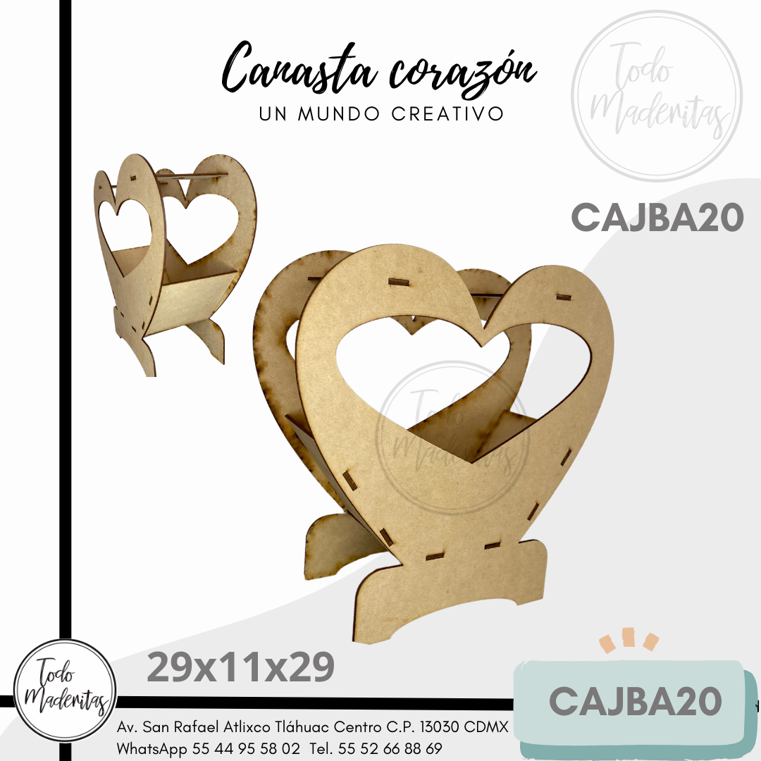 CANASTA CORAZÓN