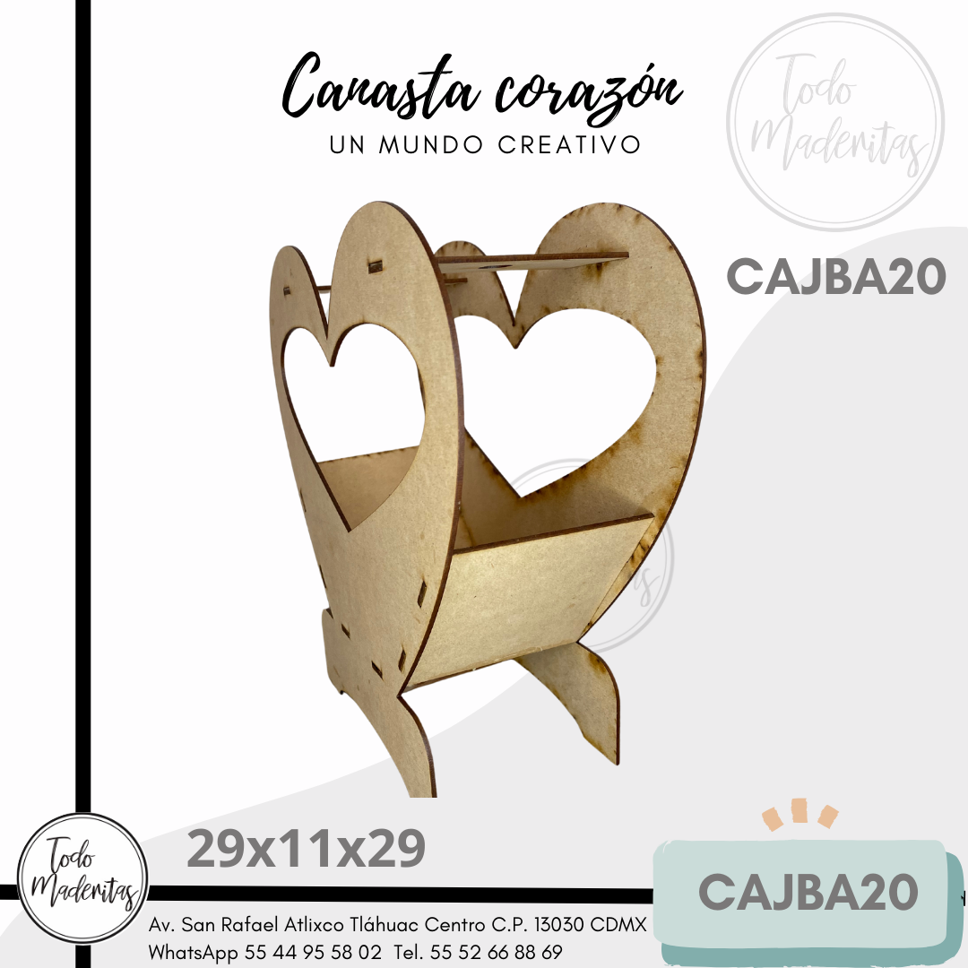 CANASTA CORAZÓN