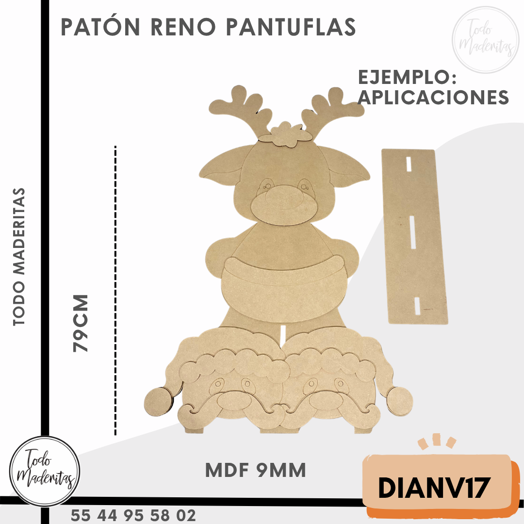 PATÓN RENO PANTUFLAS