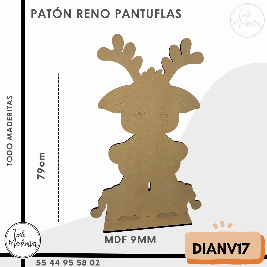 PATÓN RENO PANTUFLAS