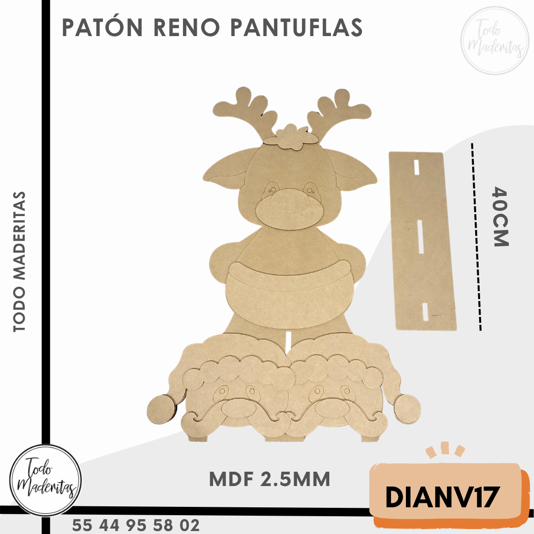 PATÓN RENO PANTUFLAS