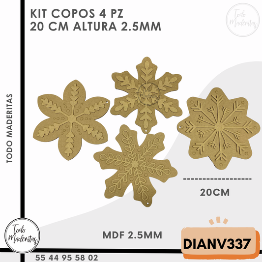 KIT COPOS 4PZ  20 CM