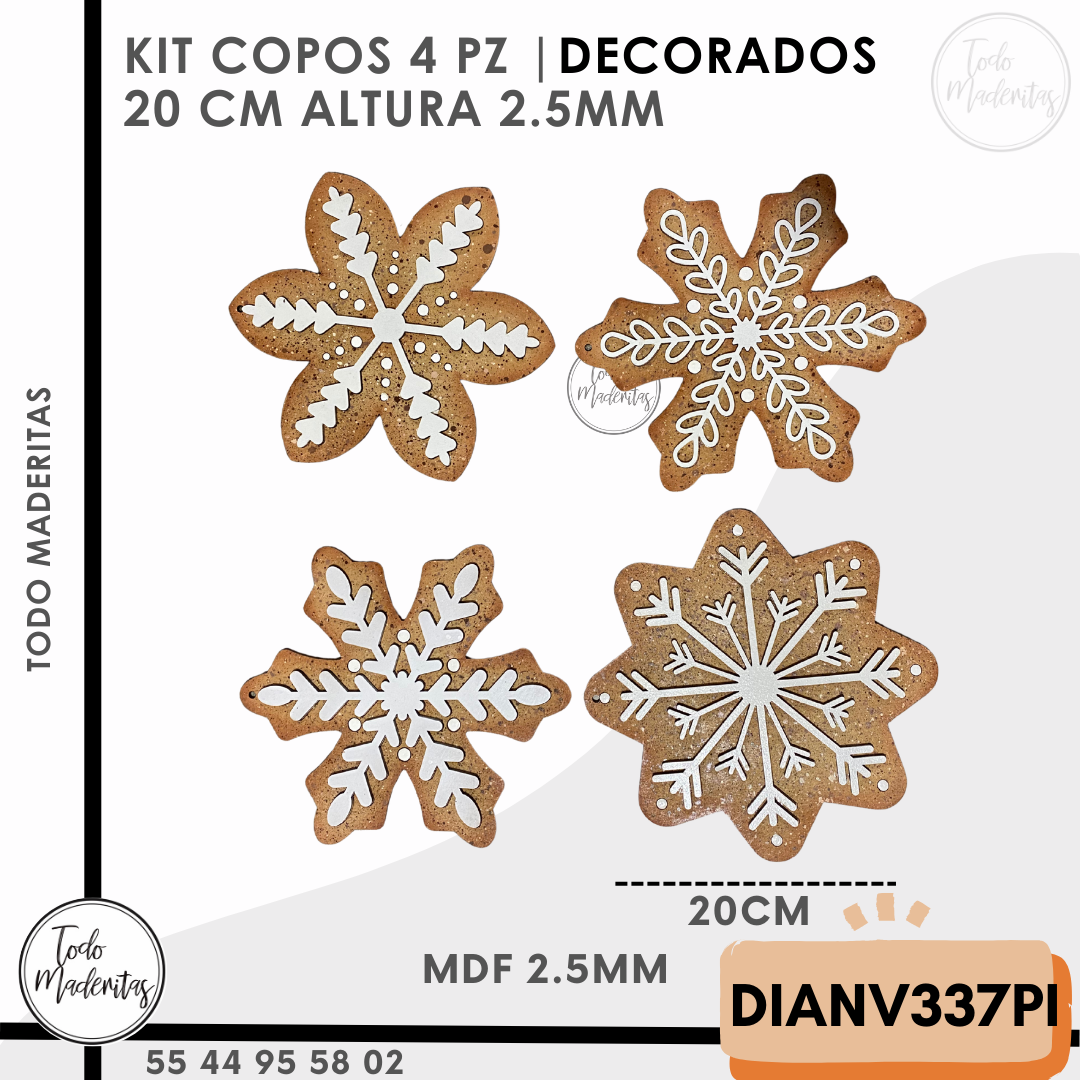 KIT COPOS 4PZ  20 CM