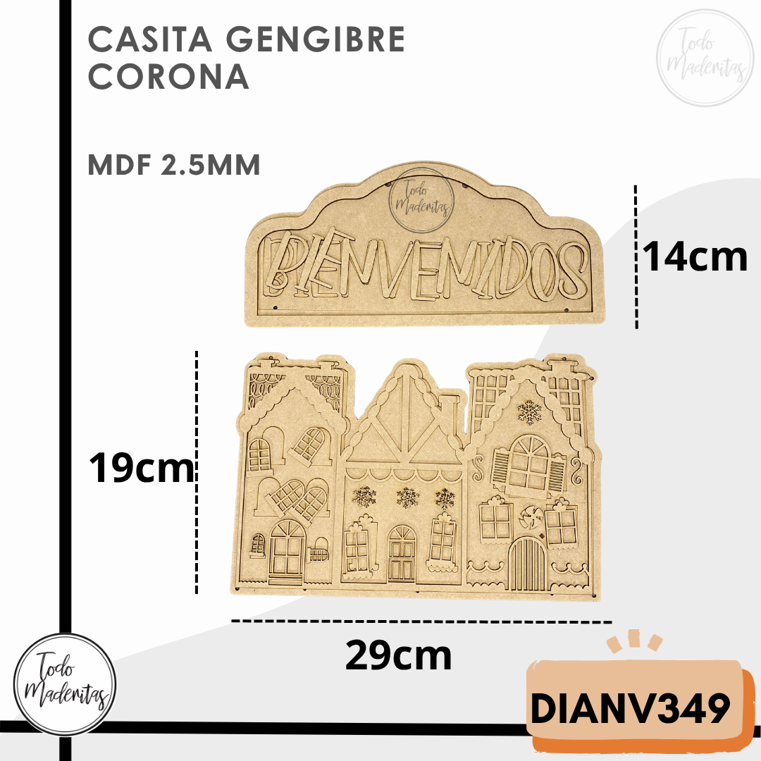 CASITA DE GENGIBRE CORONA