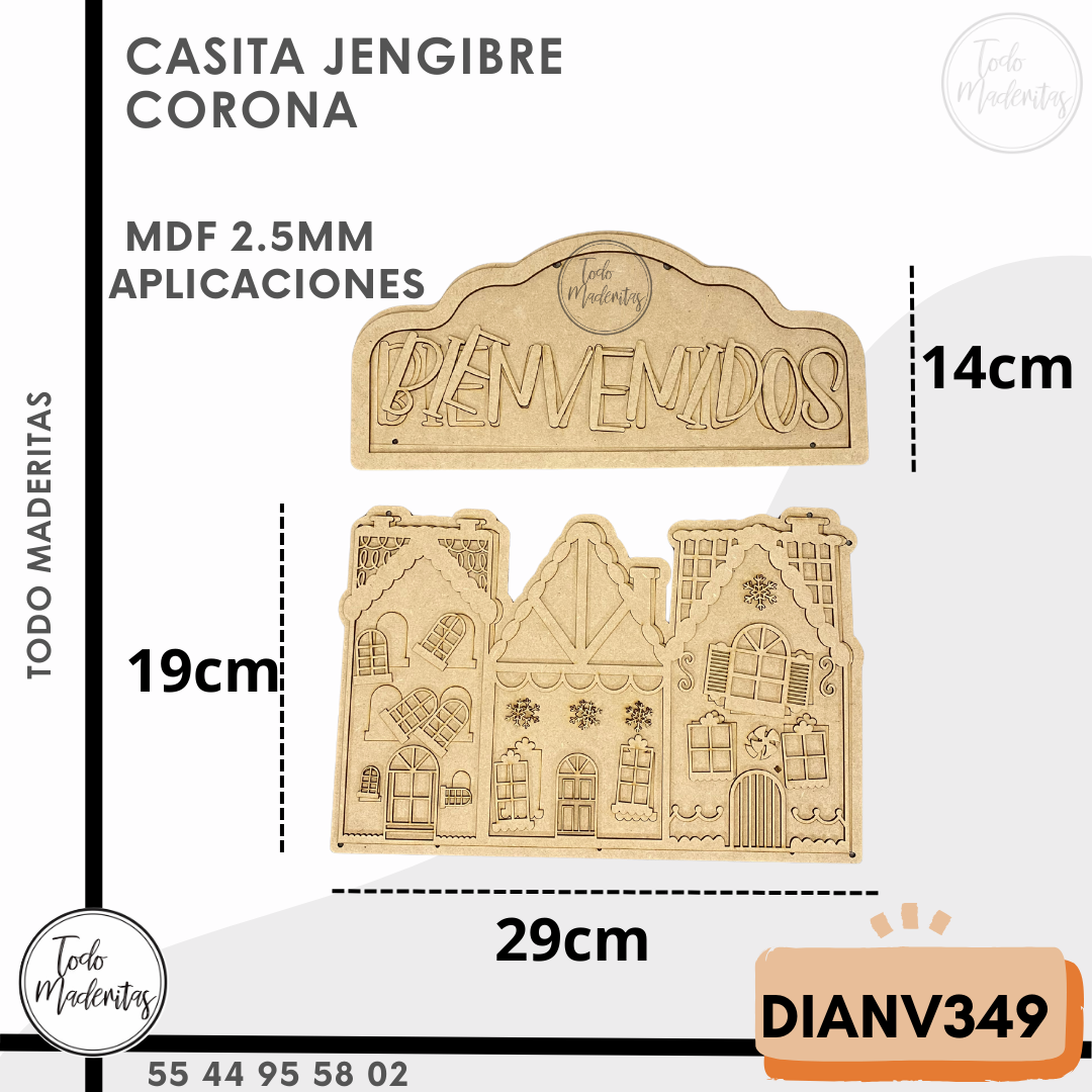 CASITA DE GENGIBRE CORONA