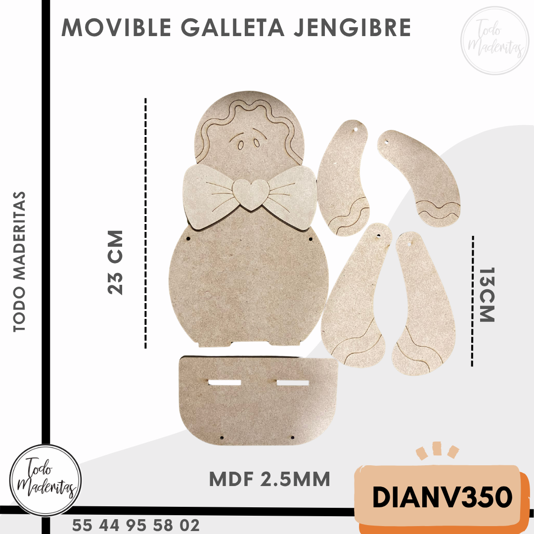 MOVIBLE GALLETA DE JENGIBRE