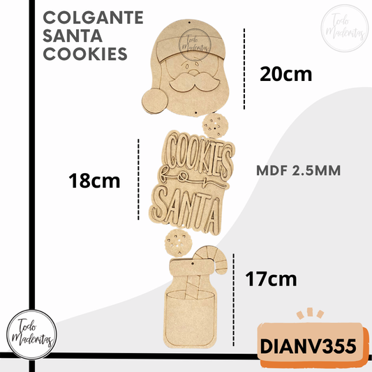 COLGANTE SANTA COOKIES