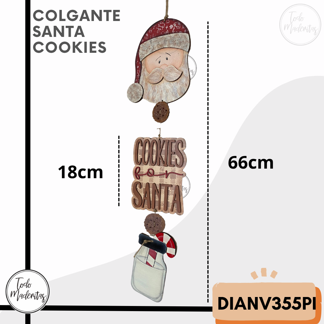 COLGANTE SANTA COOKIES