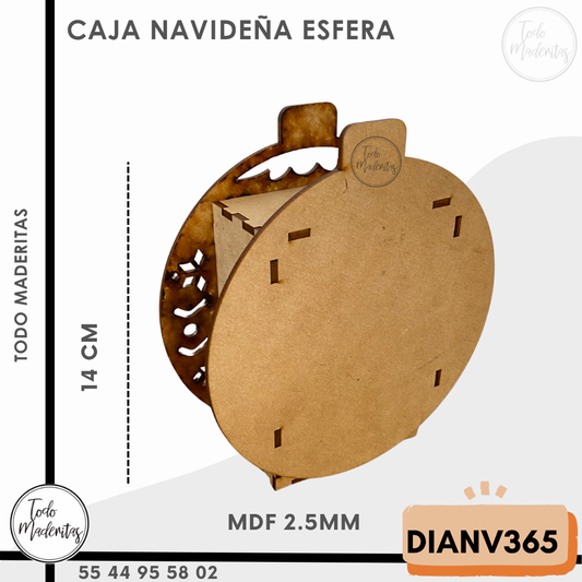CAJA NAVIDEÑA ESFERA