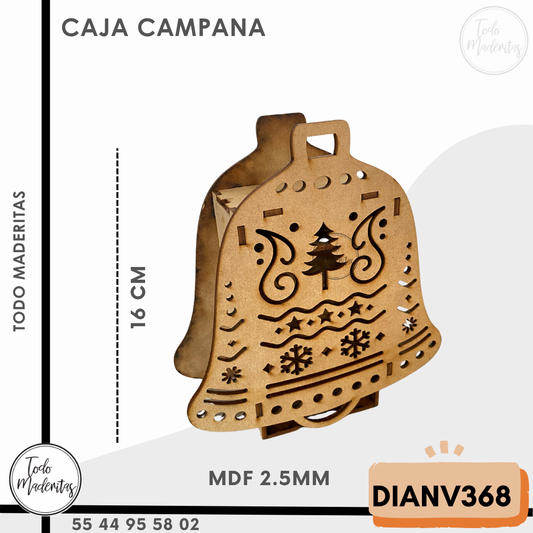 CAJA NAVIDEÑA CAMPANA