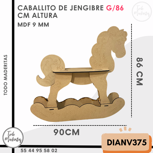 CABALLITO JENGIBRE G/86 CM