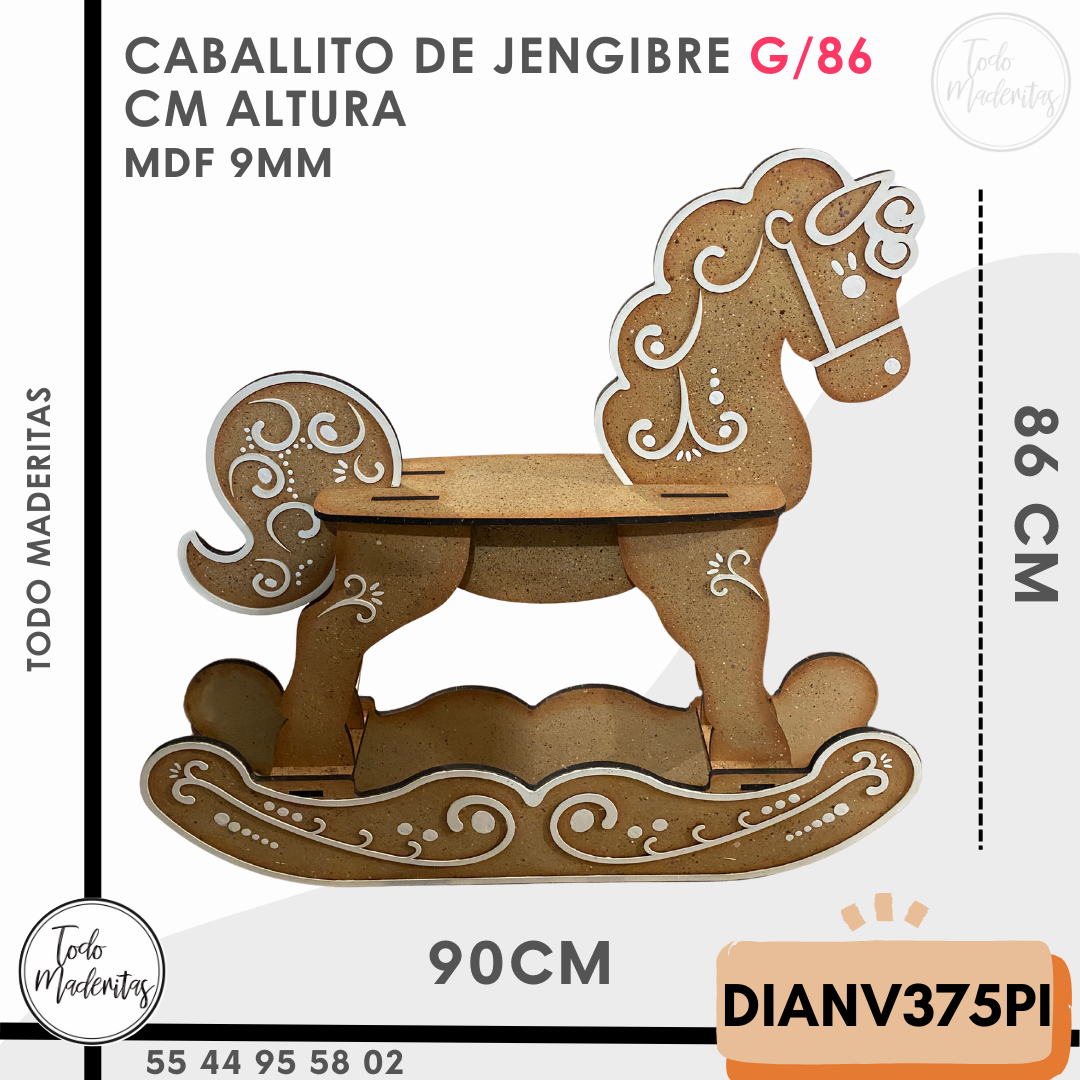 CABALLITO JENGIBRE G/86 CM