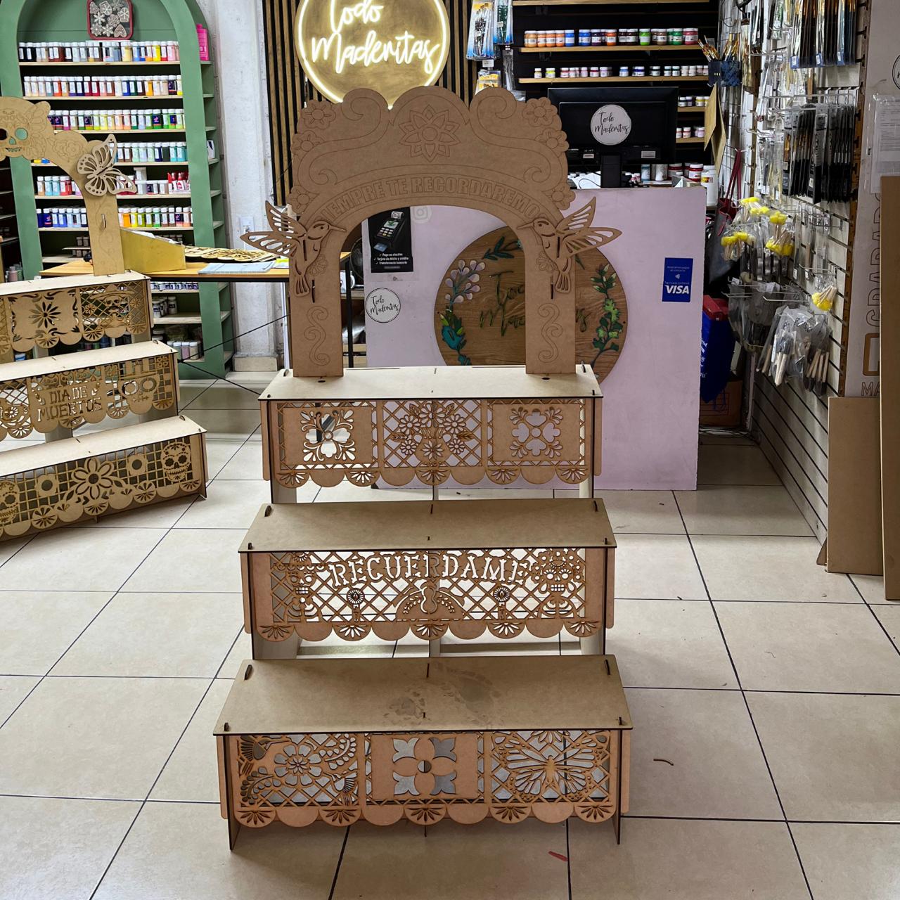 ALTAR MDF TRAJINERA 80X80 + ARCO