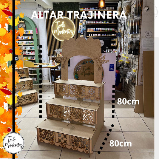 ALTAR MDF TRAJINERA 80X80 + ARCO